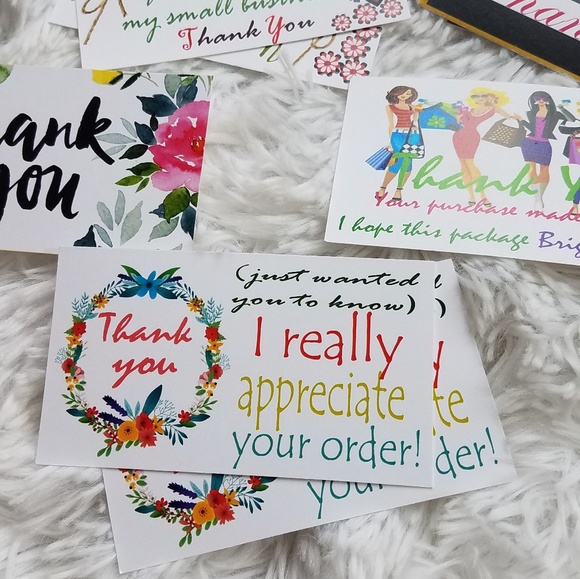 100 Thank you note cards - Picture 6 of 8